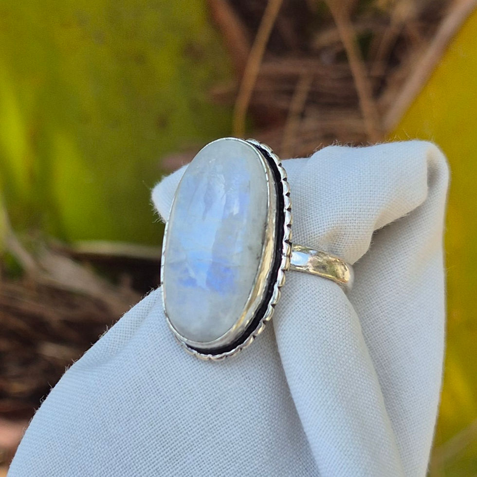 Thumbnail: Moonstone Ring Size U