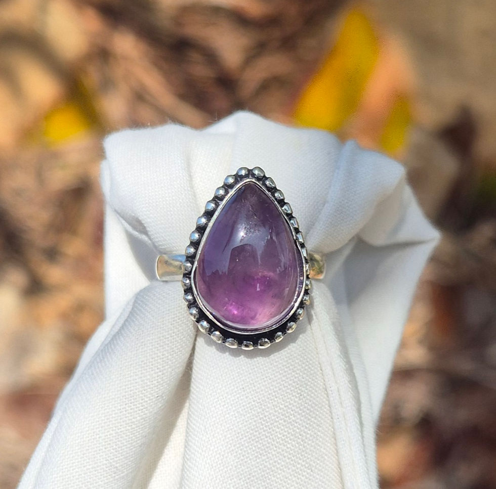Thumbnail: Amethyst Ring Size R
