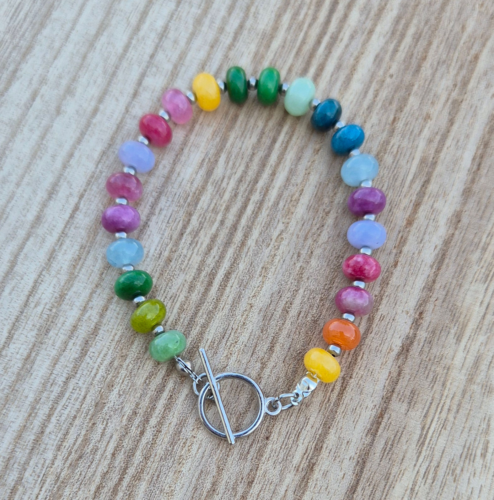 Rainbow Candy Bracelet ~ SILVER