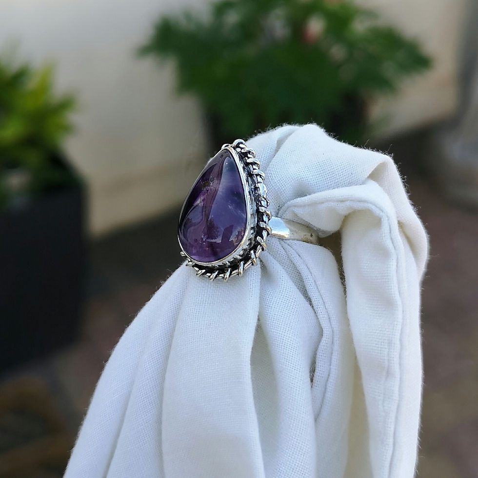 Thumbnail: Amethyst ring size M