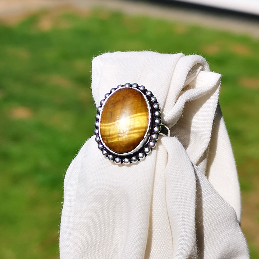 Thumbnail: Tigers eye ring size L