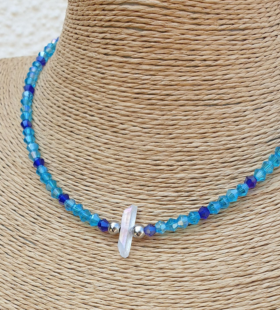 Thumbnail: Angel Aura Quartz necklace 