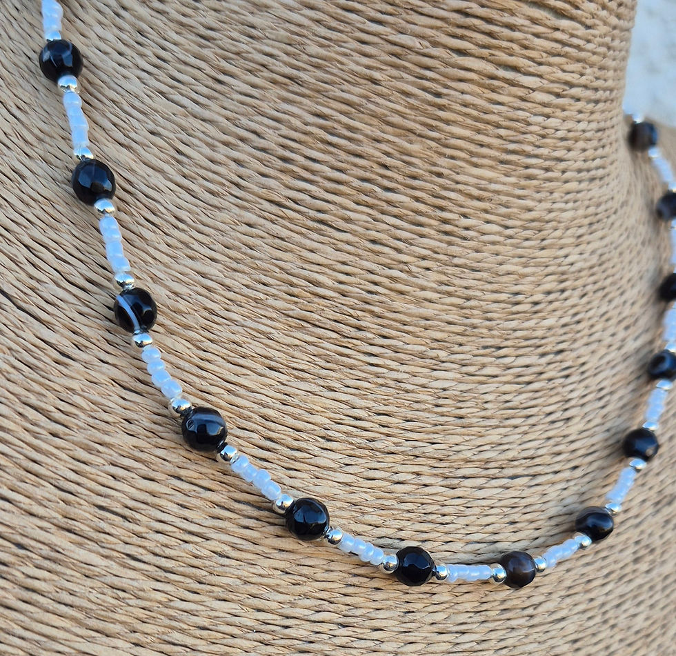 Thumbnail: Black Agate Necklace 