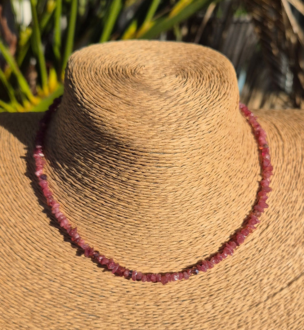 Thumbnail: Pink Tourmaline Necklace Choker 