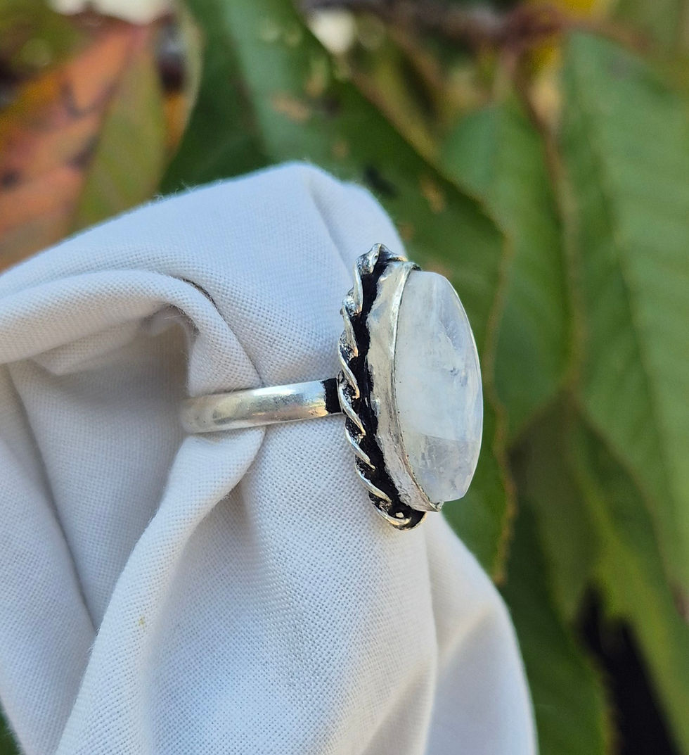 Thumbnail: Moonstone Ring Size Q