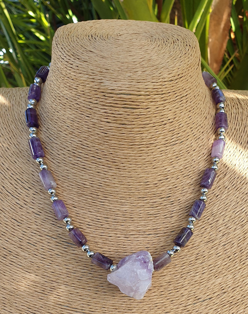Thumbnail: Amethyst necklace 
