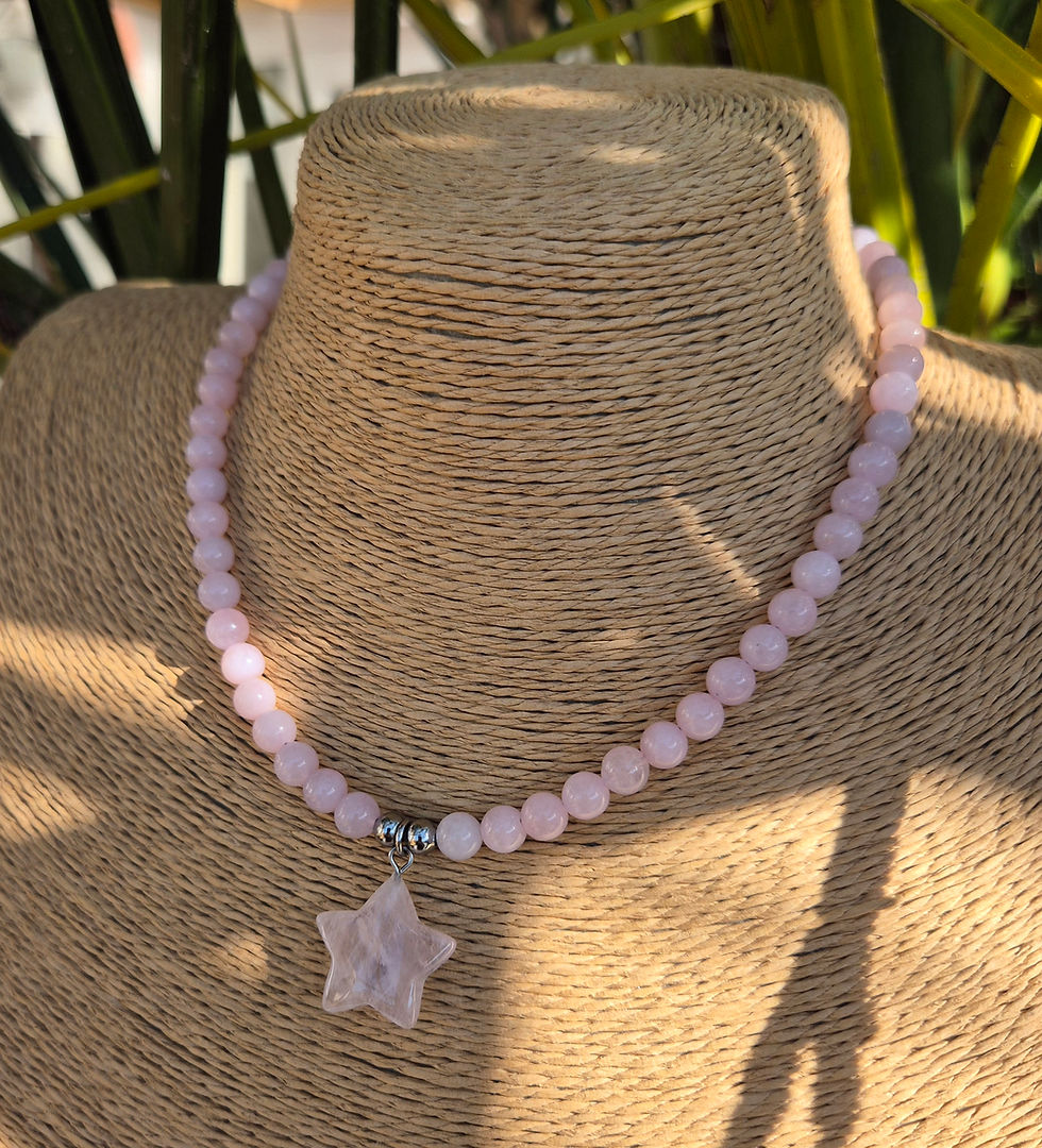 Thumbnail: Rose Quartz star Necklace 