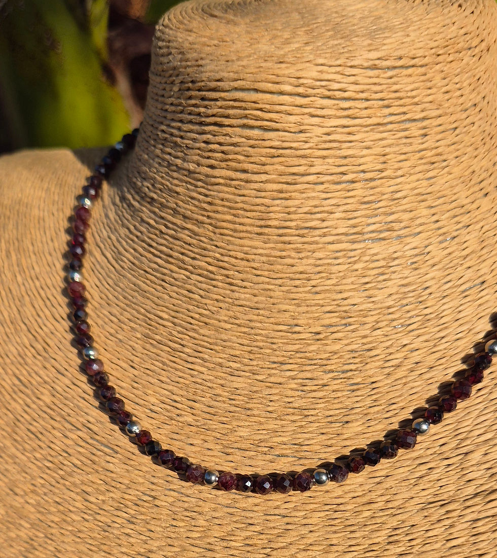 Thumbnail: Red Garnet Necklace 