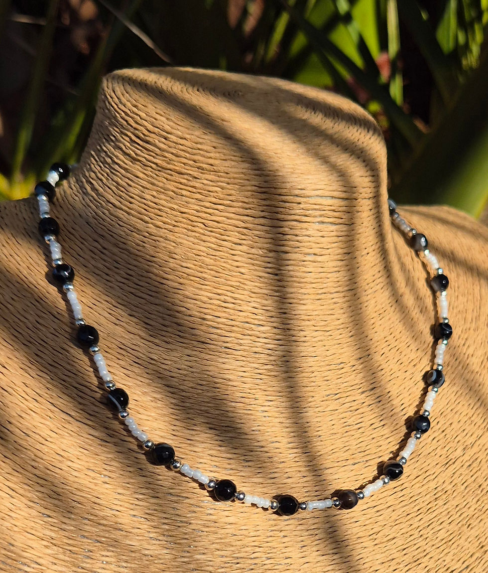 Thumbnail: Black Agate Necklace 