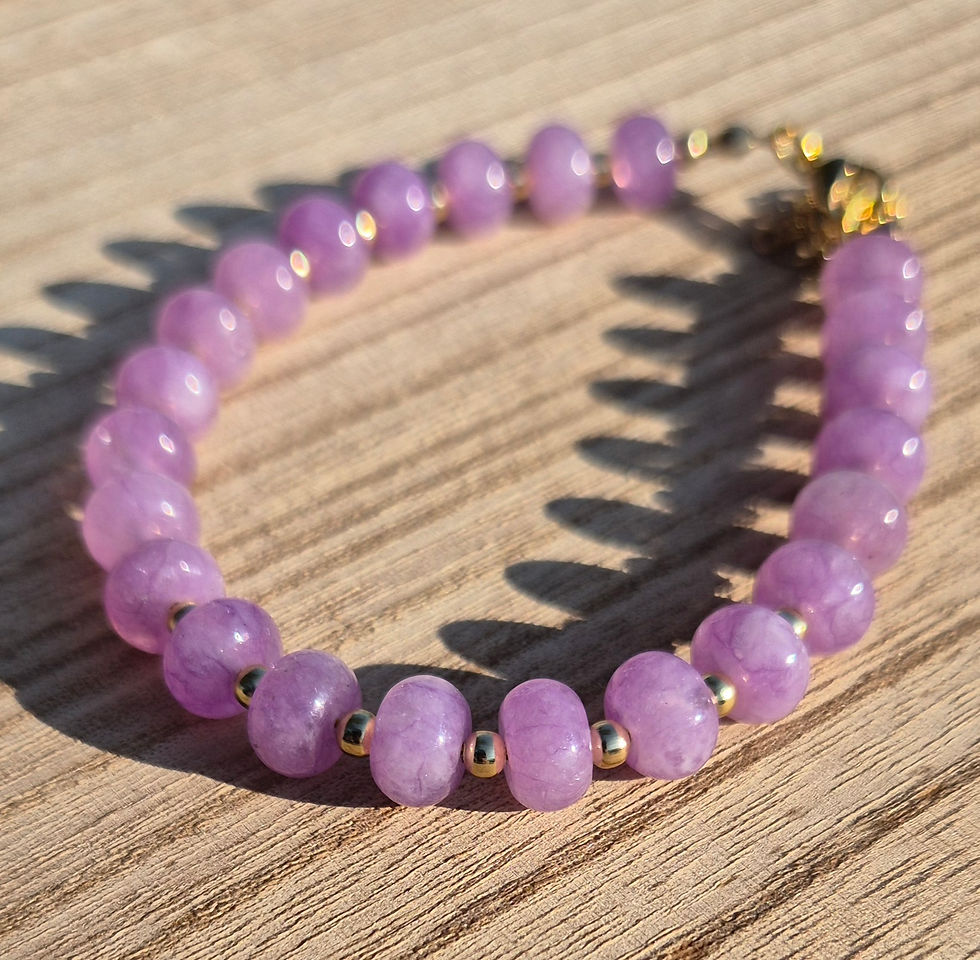 Thumbnail: Amethyst Bracelet ~ GOLD 
