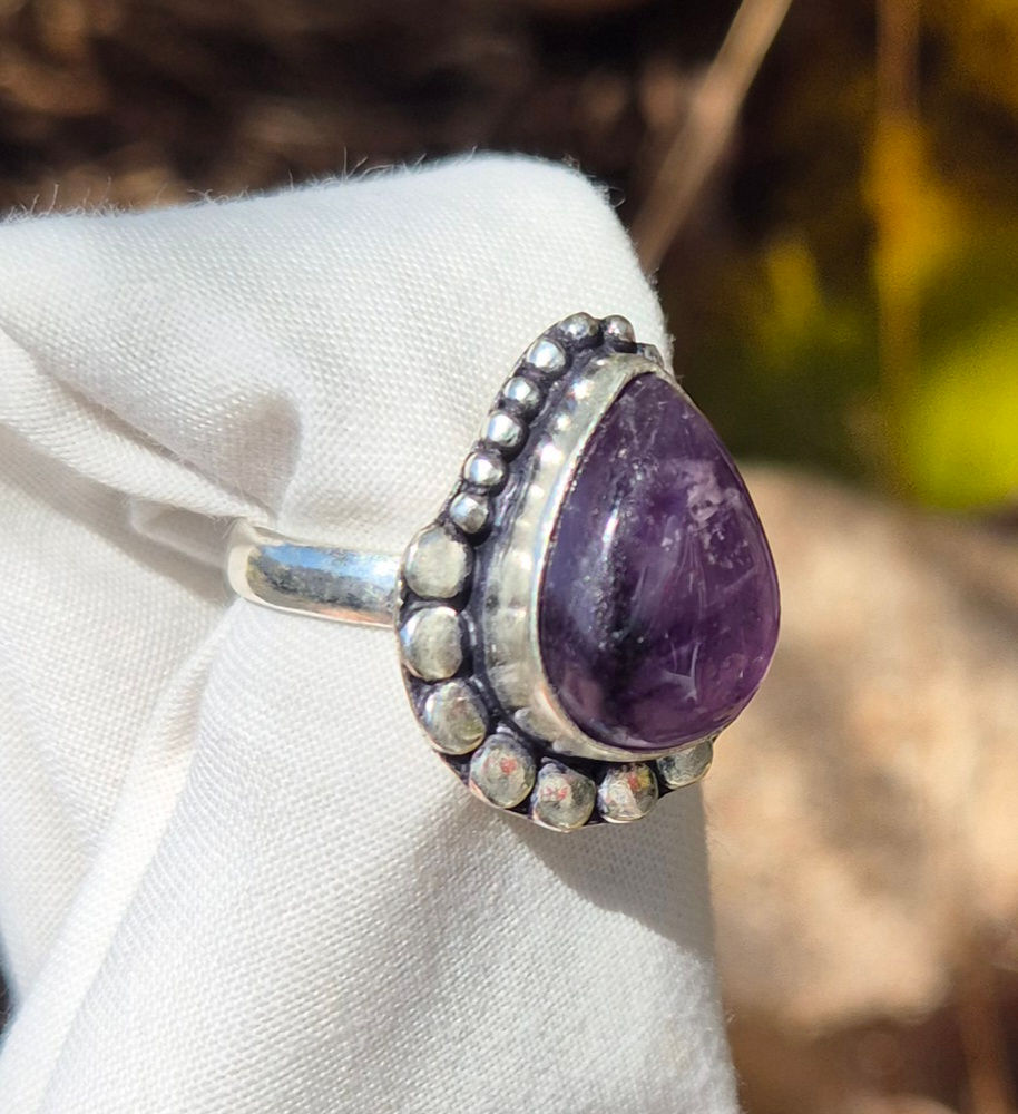 Thumbnail: Amethyst Ring Size P