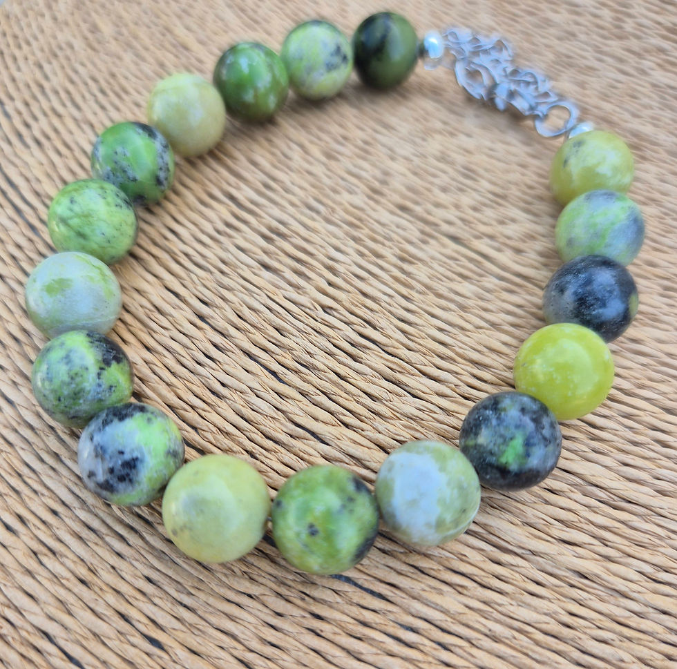 Thumbnail: Green Chrysoprase Bracelet 
