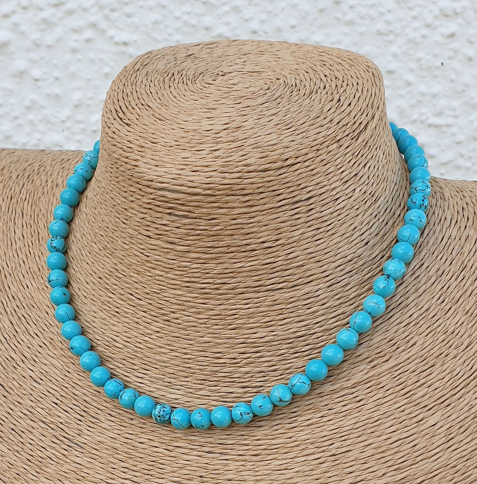 Thumbnail: Turquoise Howlite necklace 