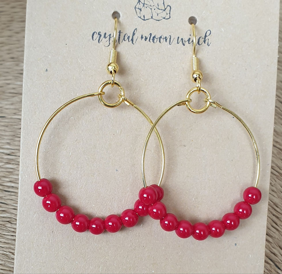 Thumbnail: Red Coral earings 