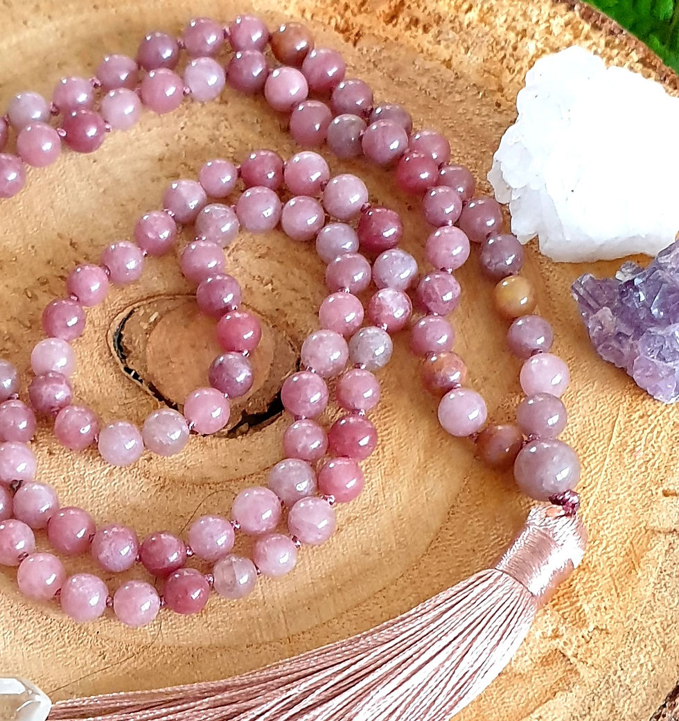 Thumbnail: Lepidolite necklace Mala