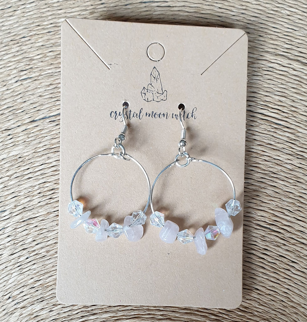 Thumbnail: Rose Quartz earings 