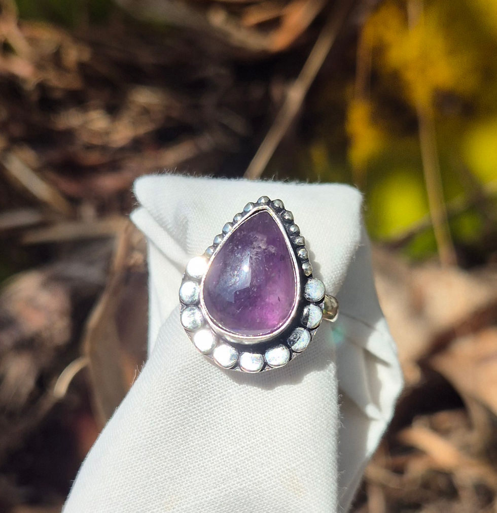 Thumbnail: Amethyst Ring Size P