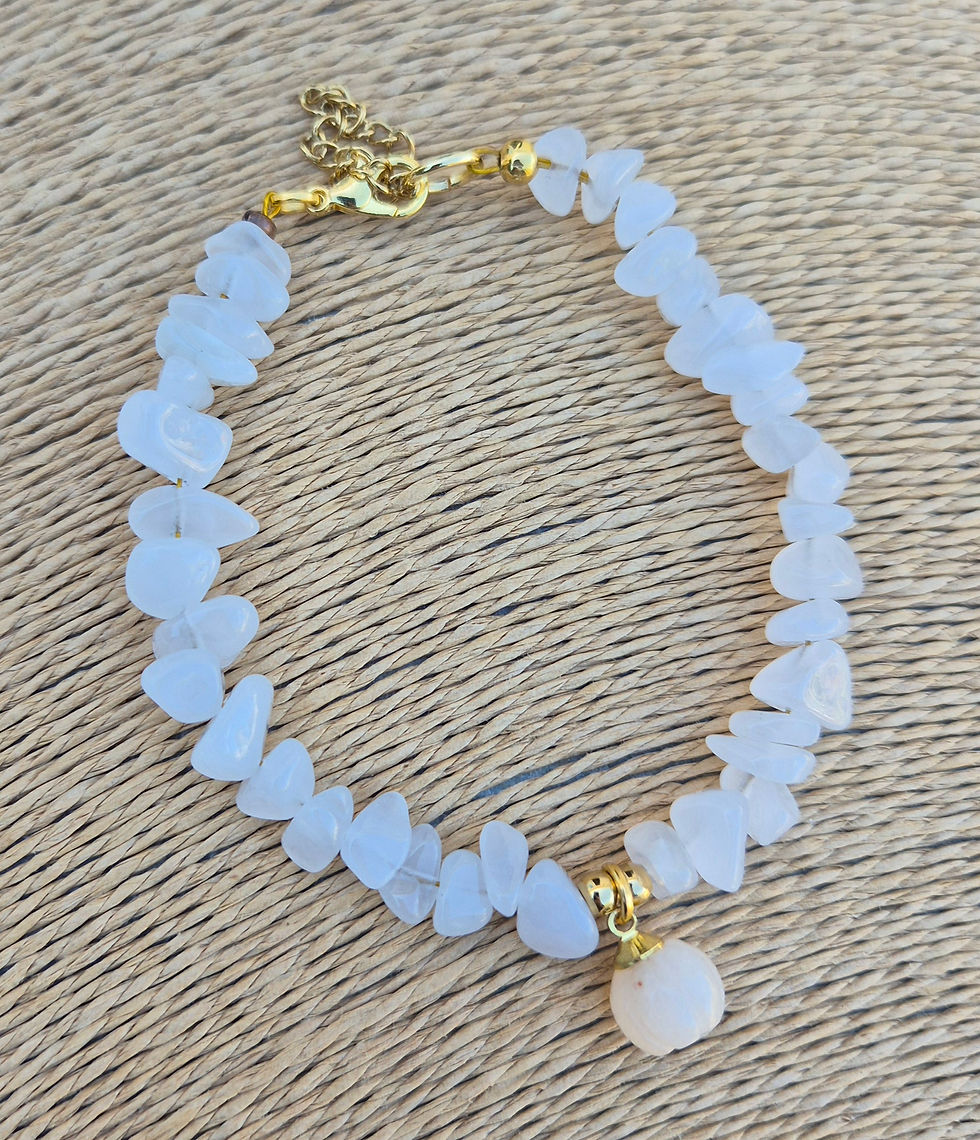 Thumbnail: Clear Quartz Pumpkin Bracelet Halloween 