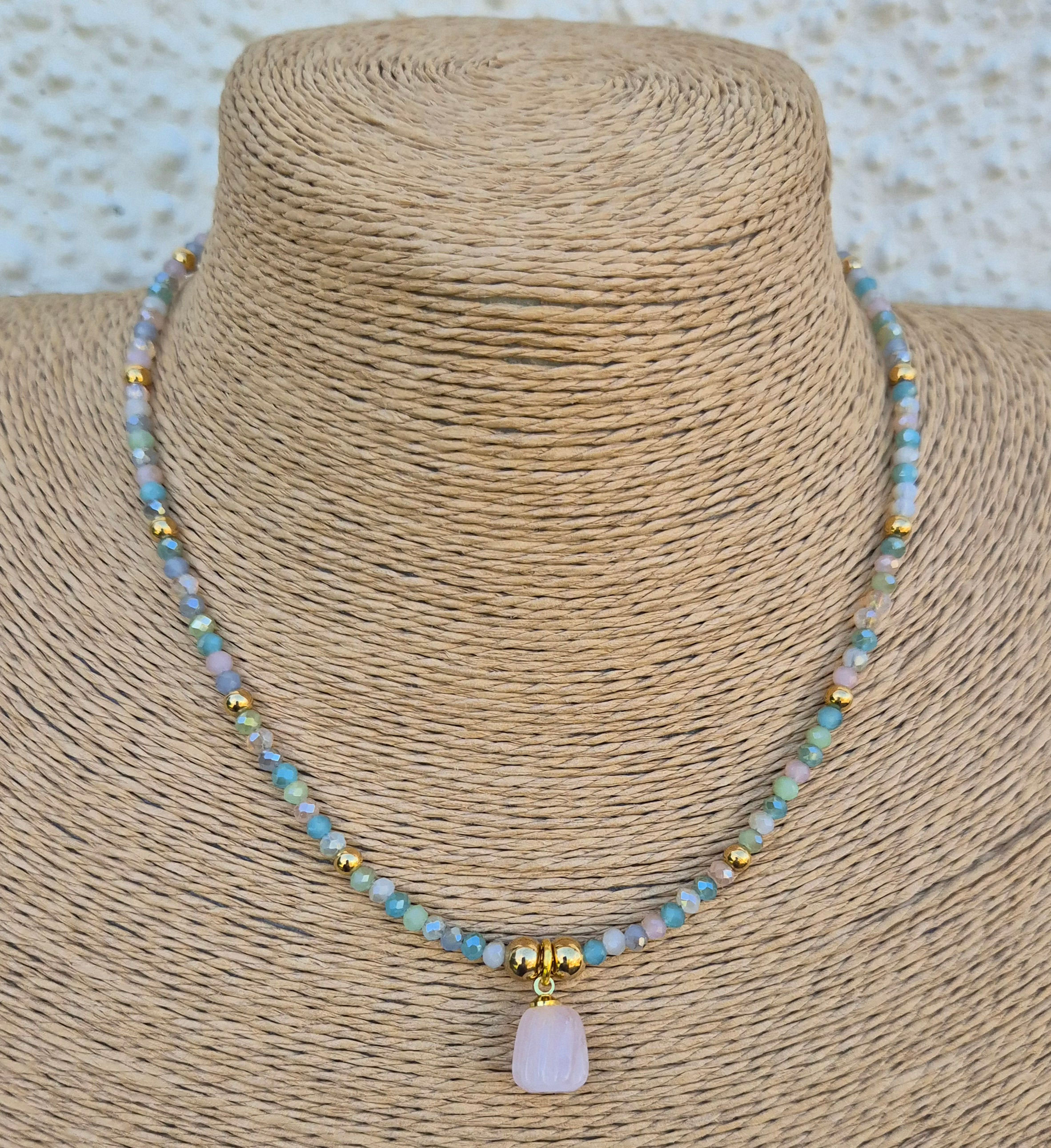 Morganite Pumpkin Necklace Halloween