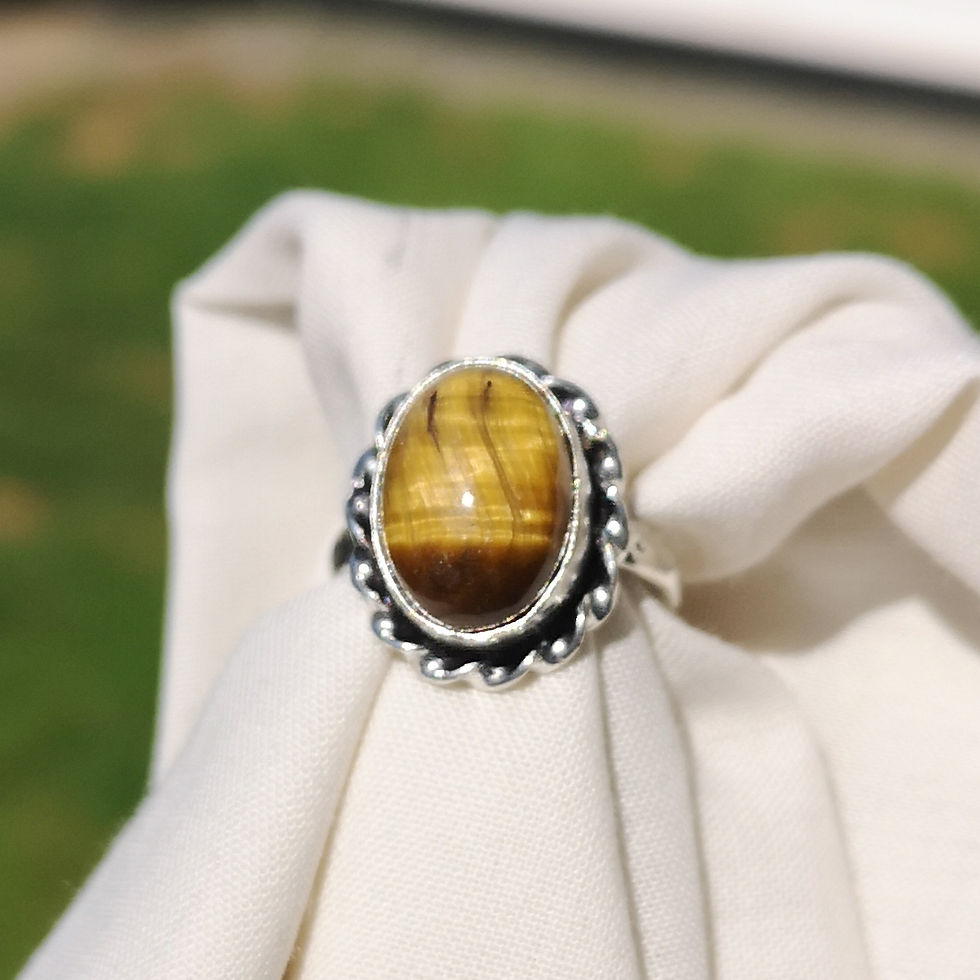 Thumbnail: Tigers eye ring size N
