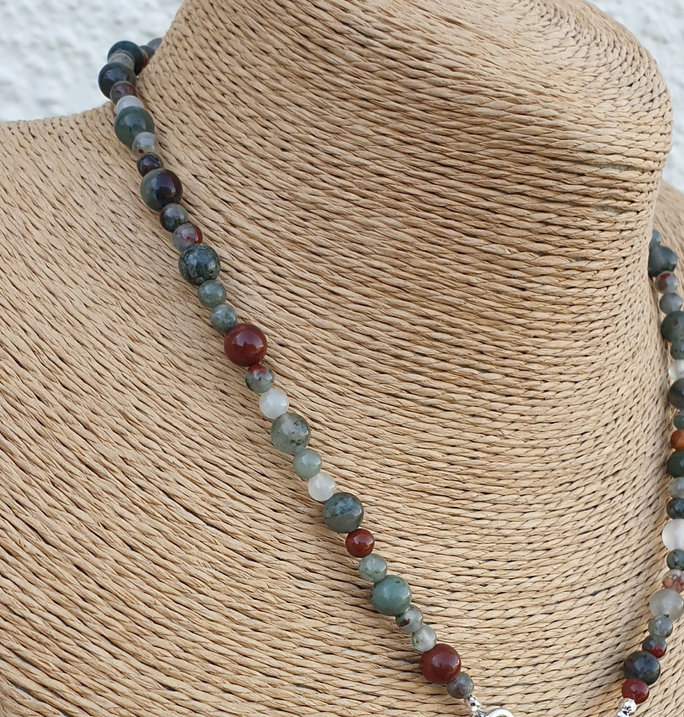 Thumbnail: Bloodstone necklace