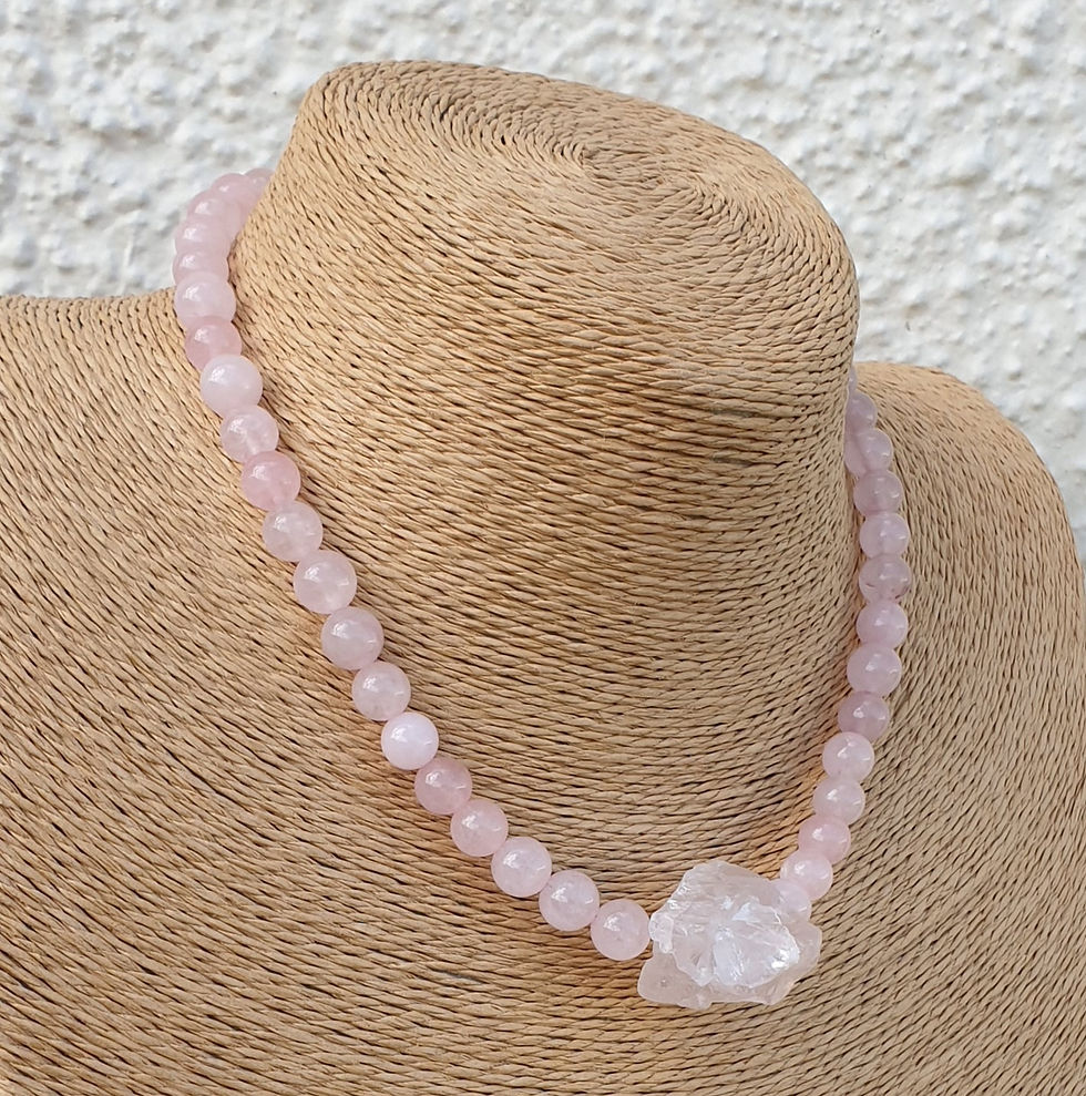 Thumbnail: Rose Quartz necklace 
