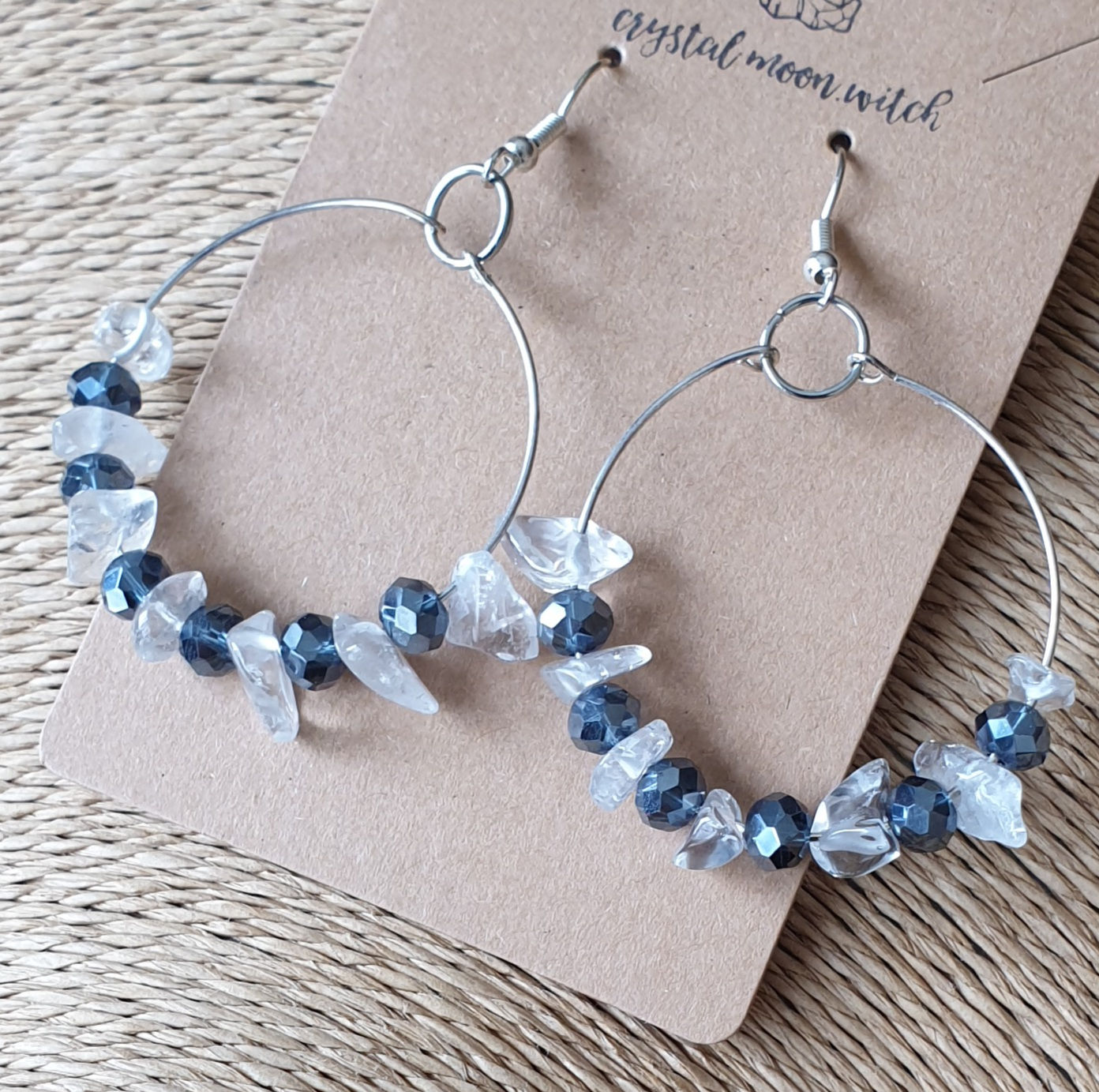 Clear Quartz earings 