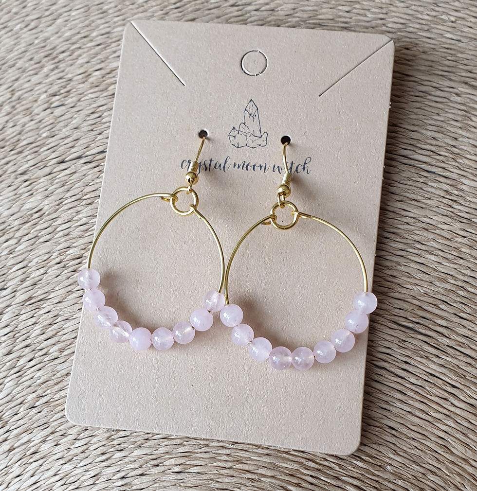 Thumbnail: Rose Quartz earings 