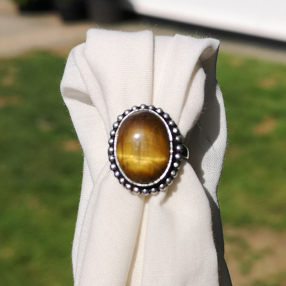 Thumbnail: Tigers eye ring size N