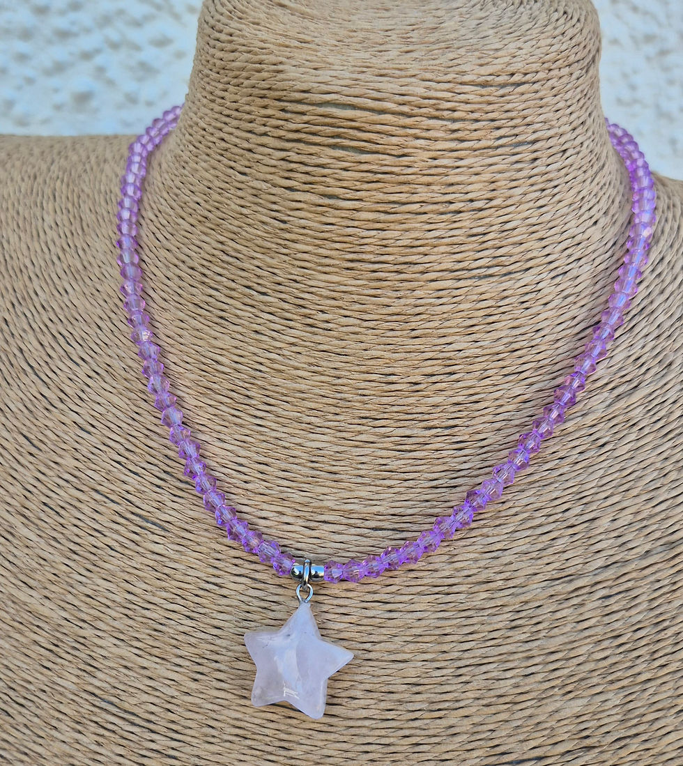 Thumbnail: Rose Quartz star Necklace 