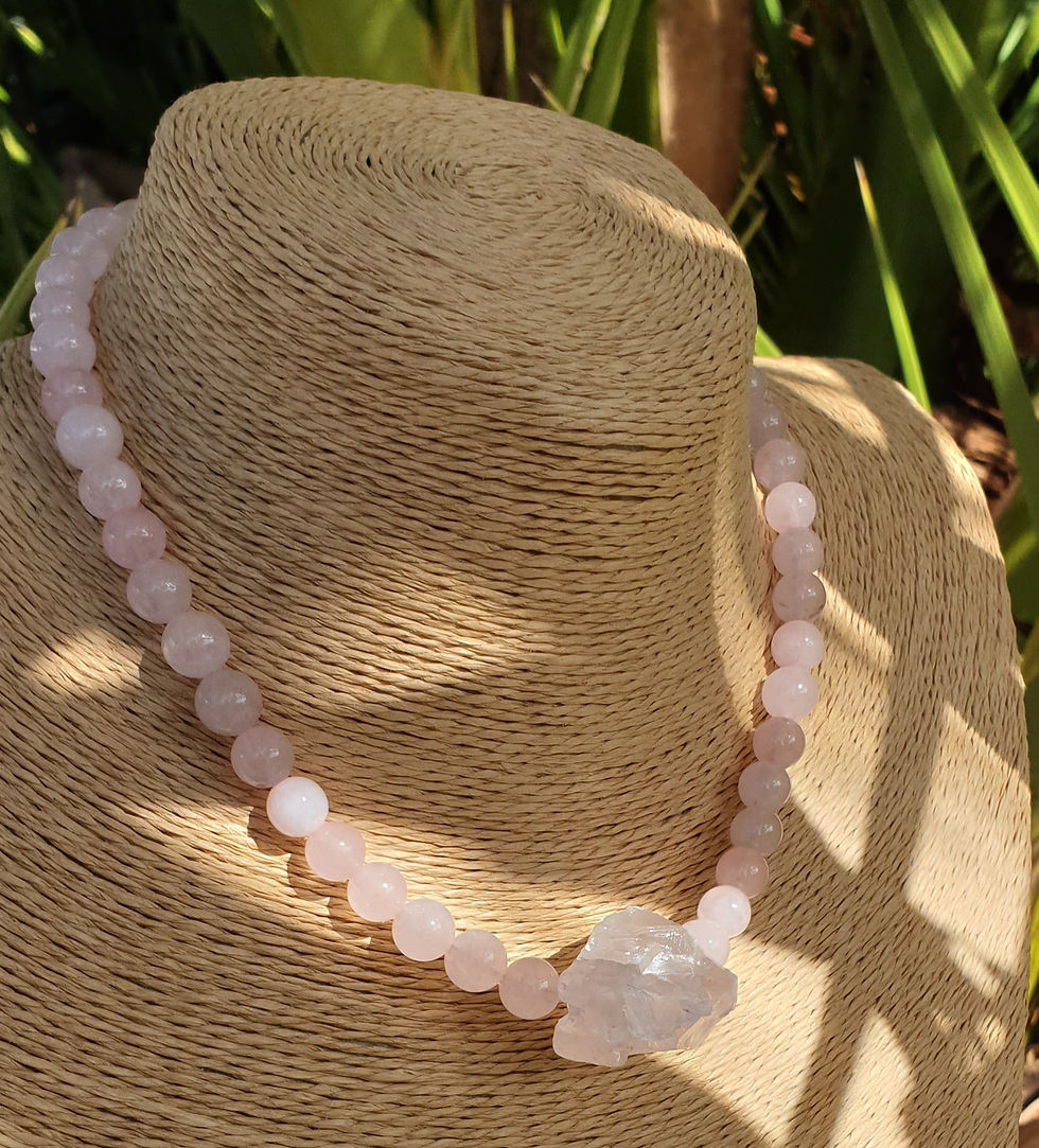 Thumbnail: Rose Quartz necklace 
