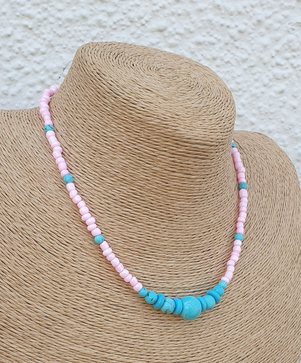 Thumbnail: Turquoise Howlite necklace 