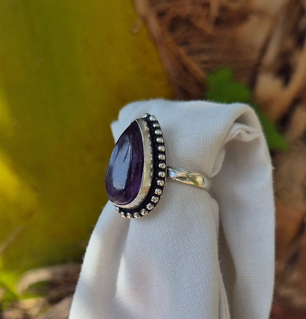 Thumbnail: Amethyst Ring Size N