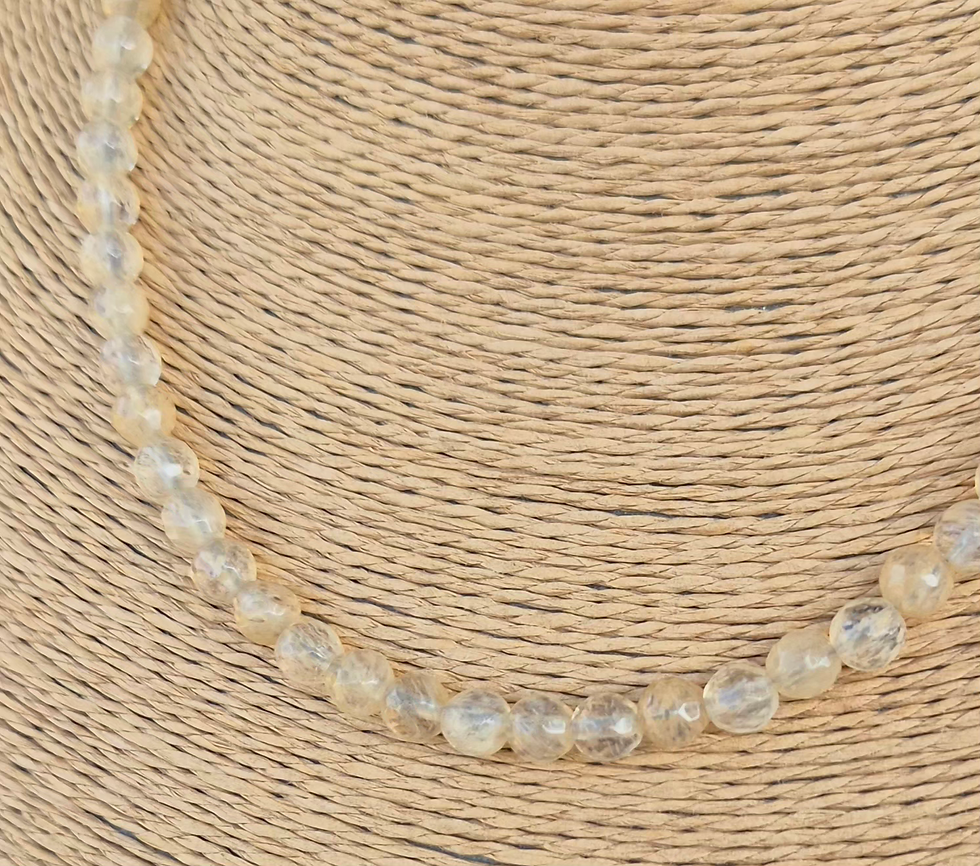 Thumbnail: Citrine Necklace ~ SILVER 