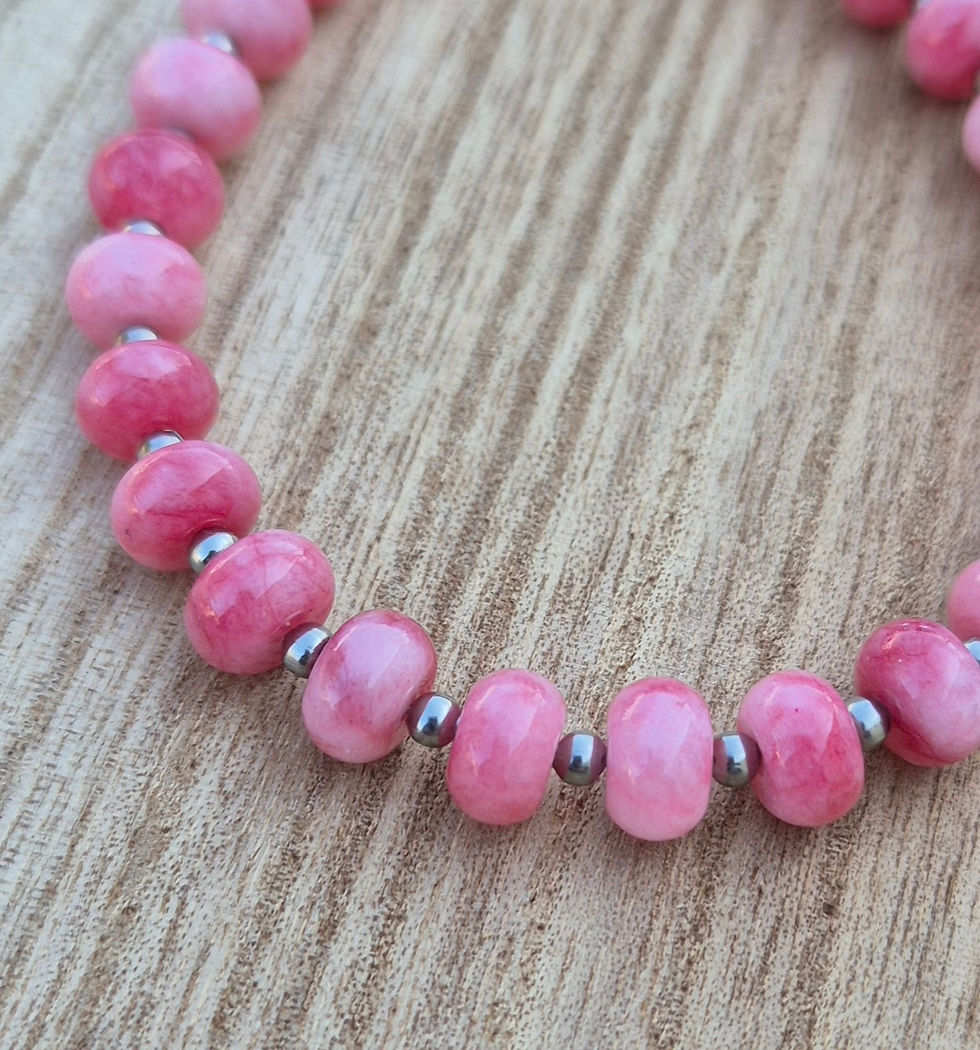 Thumbnail: Pink Tourmaline Bracelet ~ SILVER 