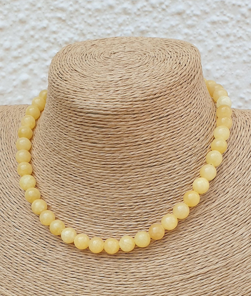 Thumbnail: Yellow Jade necklace 