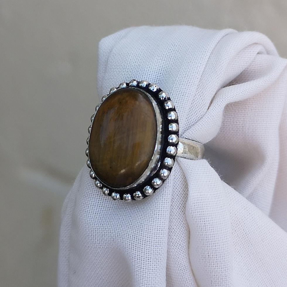 Thumbnail: Tigers eye ring size L