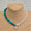 Thumbnail: Malachite Clear Quartz Heart Necklace 