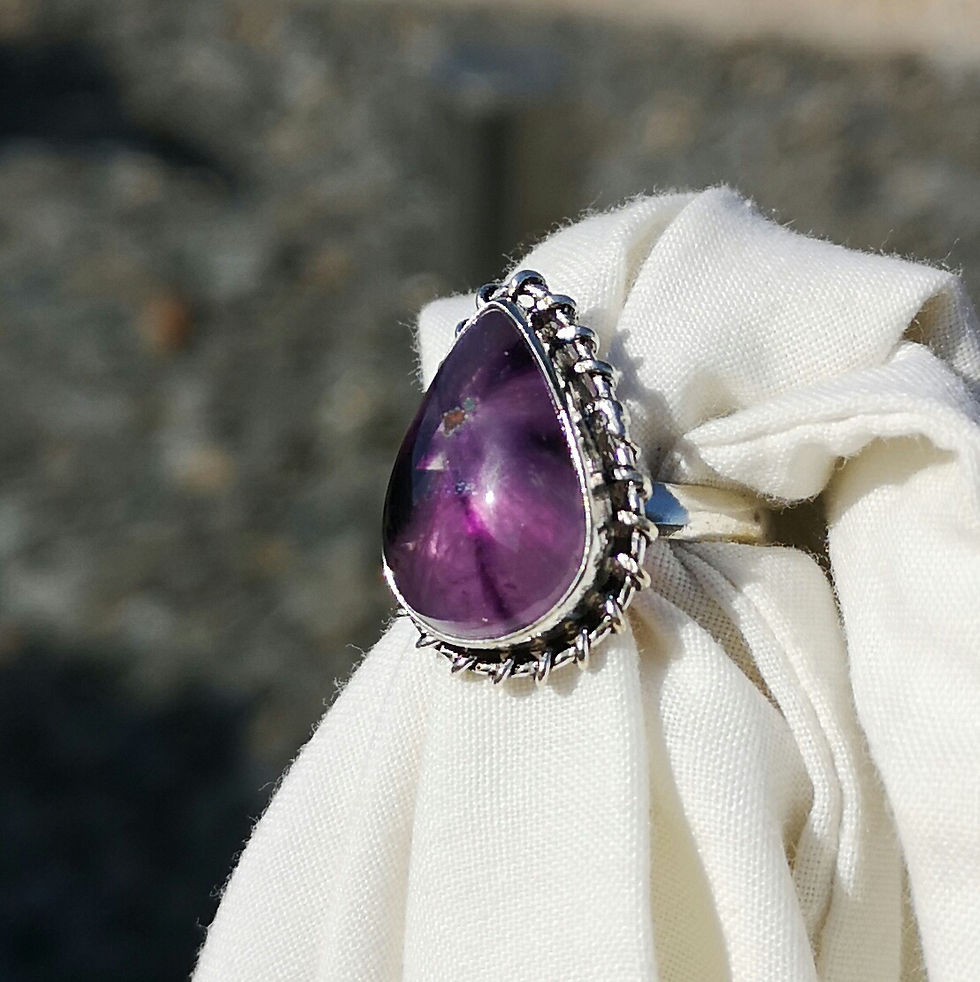 Thumbnail: Amethyst ring size M