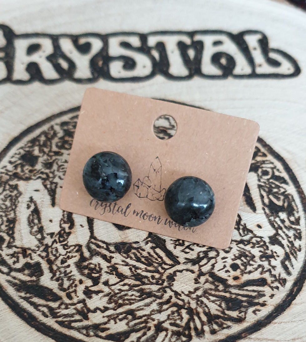 Thumbnail: Larvikite earings studs