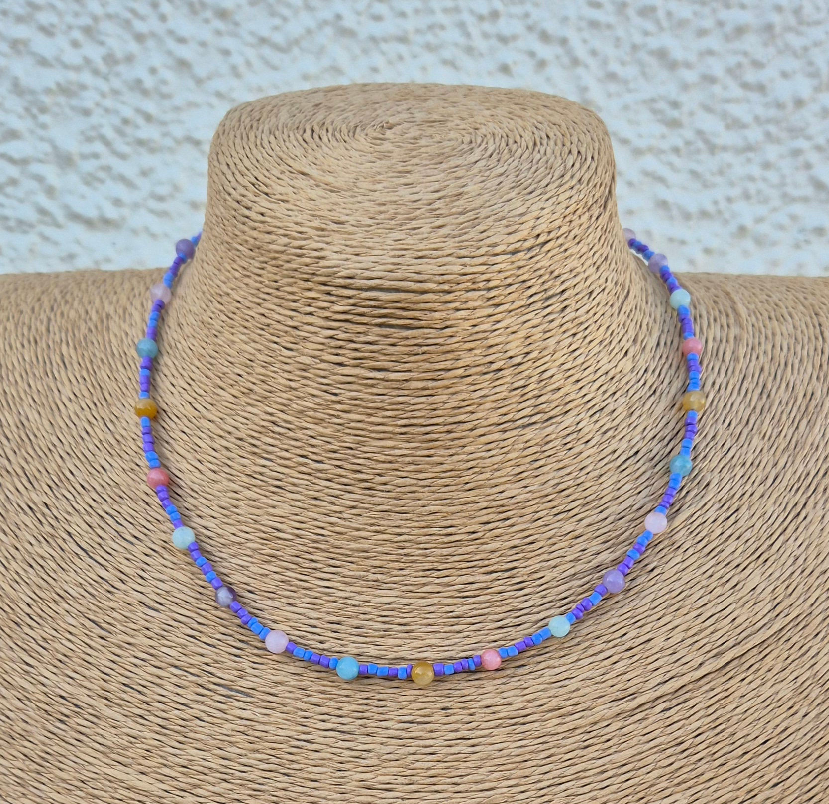 Purple Candy Necklace Choker