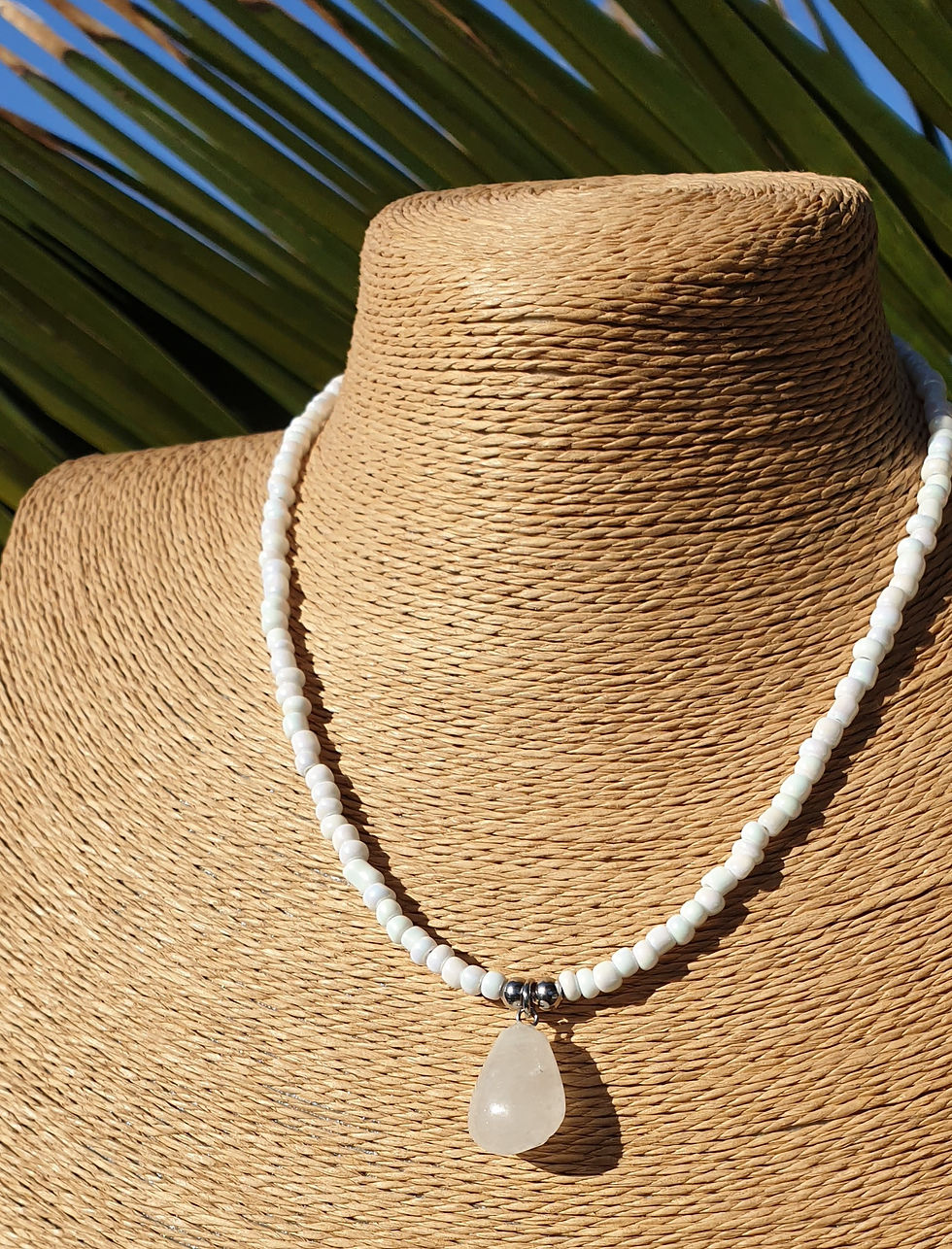 Thumbnail: Rose Quartz necklace 