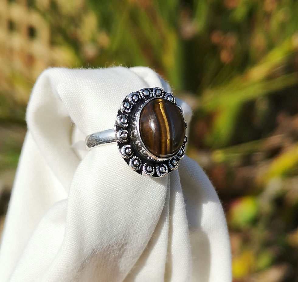 Thumbnail: Tigers eye ring size N
