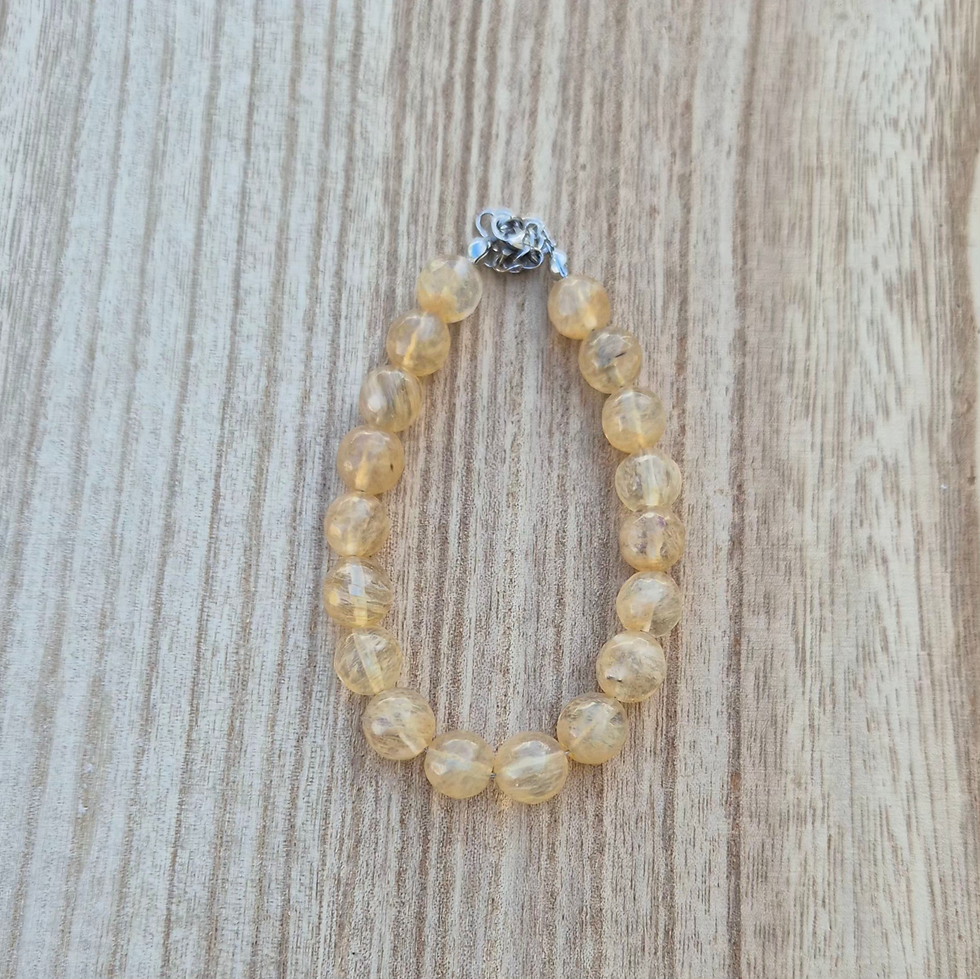 Thumbnail: Citrine Bracelet ~ SILVER 