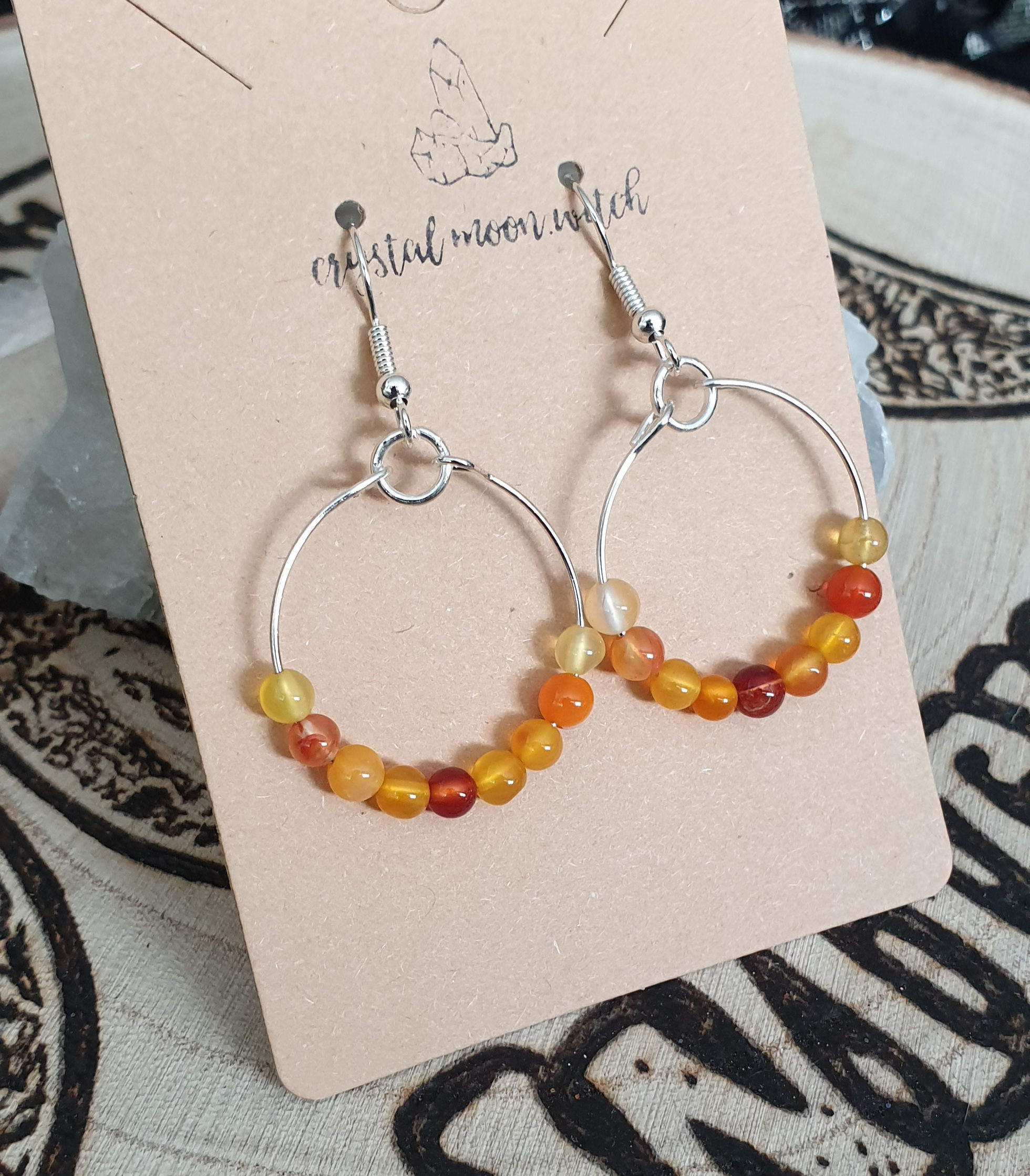Orange Agate earings 