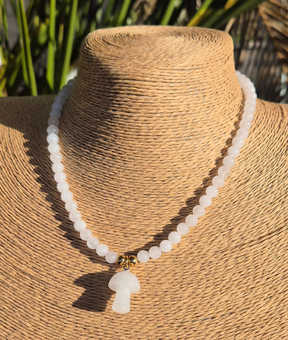 Thumbnail: Clear Quartz Mushroom Necklace 