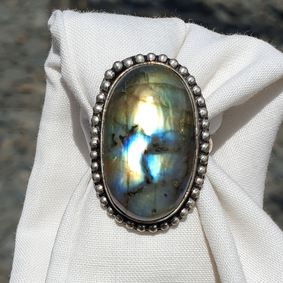 Thumbnail:  Labradorite ring size T