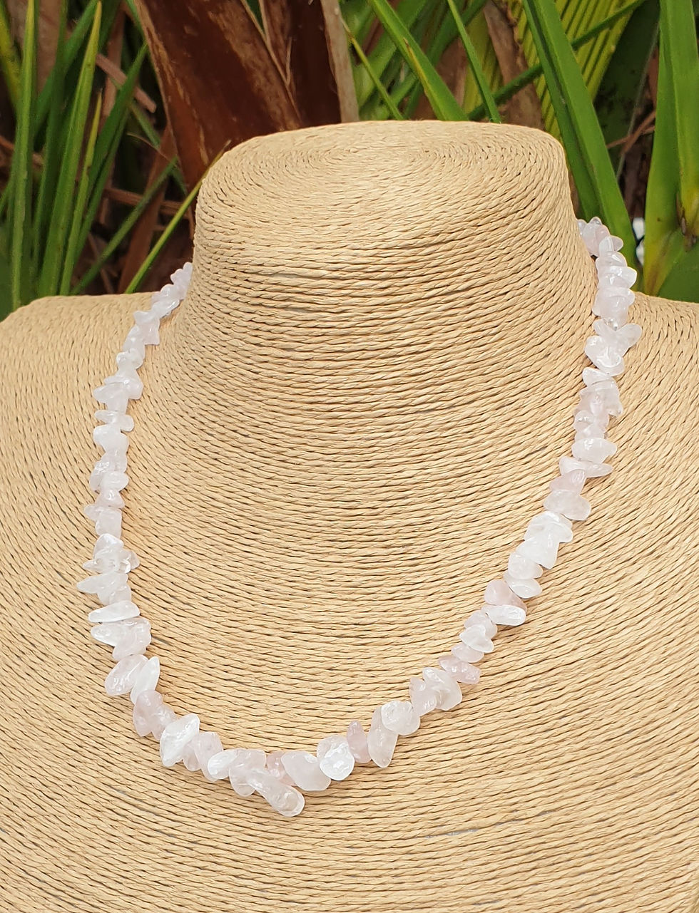 Thumbnail: Rose Quartz necklace 