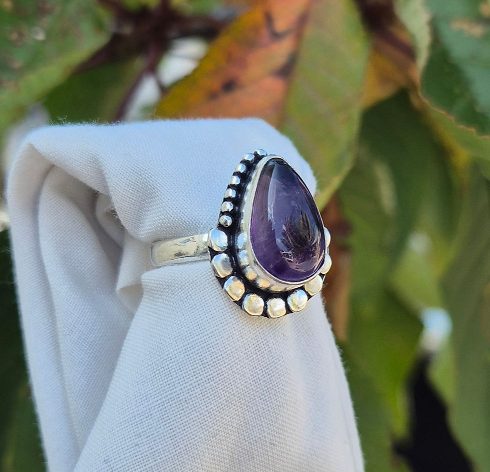Thumbnail: Amethyst Ring Size R