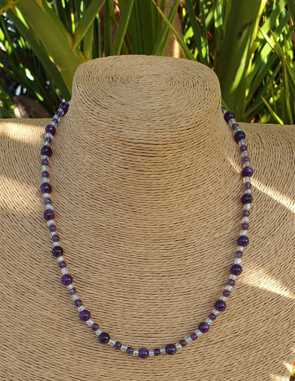 Thumbnail: Amethyst necklace 